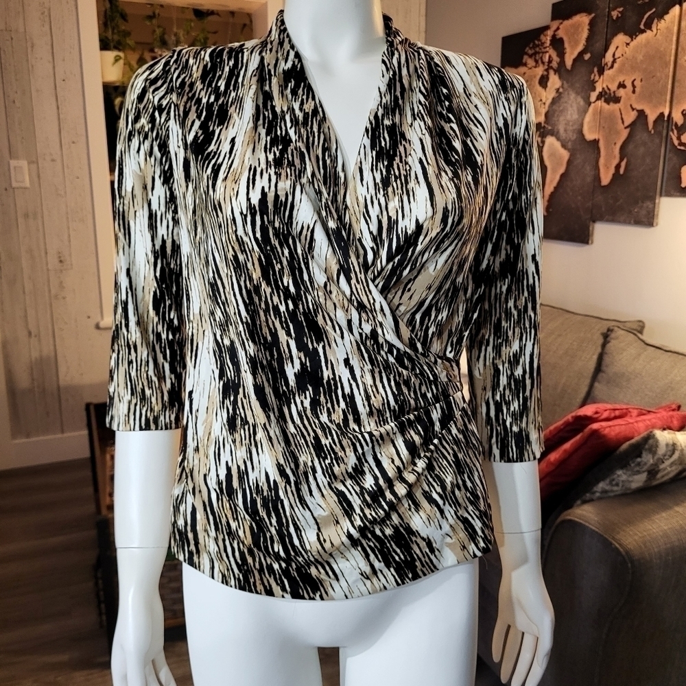 ANNIE KLIEN - Vintage Lucy patturn 3/4 sleeves Tops Tunic